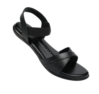 Pure Step black Sandals by Cindy Footwears